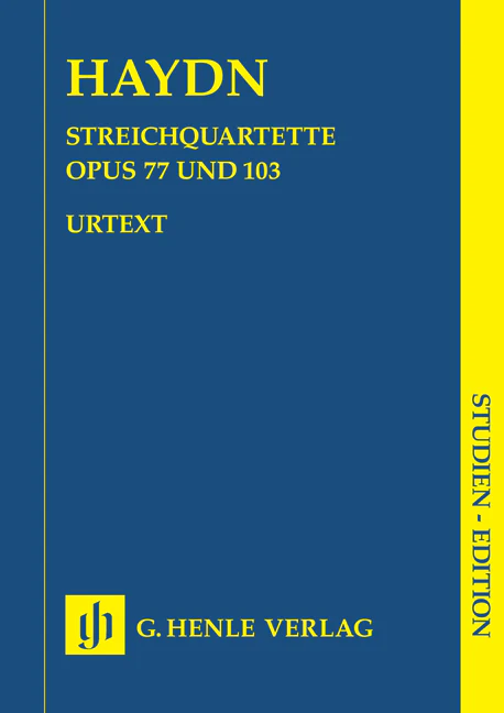 Haydn: String Quartets Book XI, Op. 77 and, Op. 103 (Study Score)