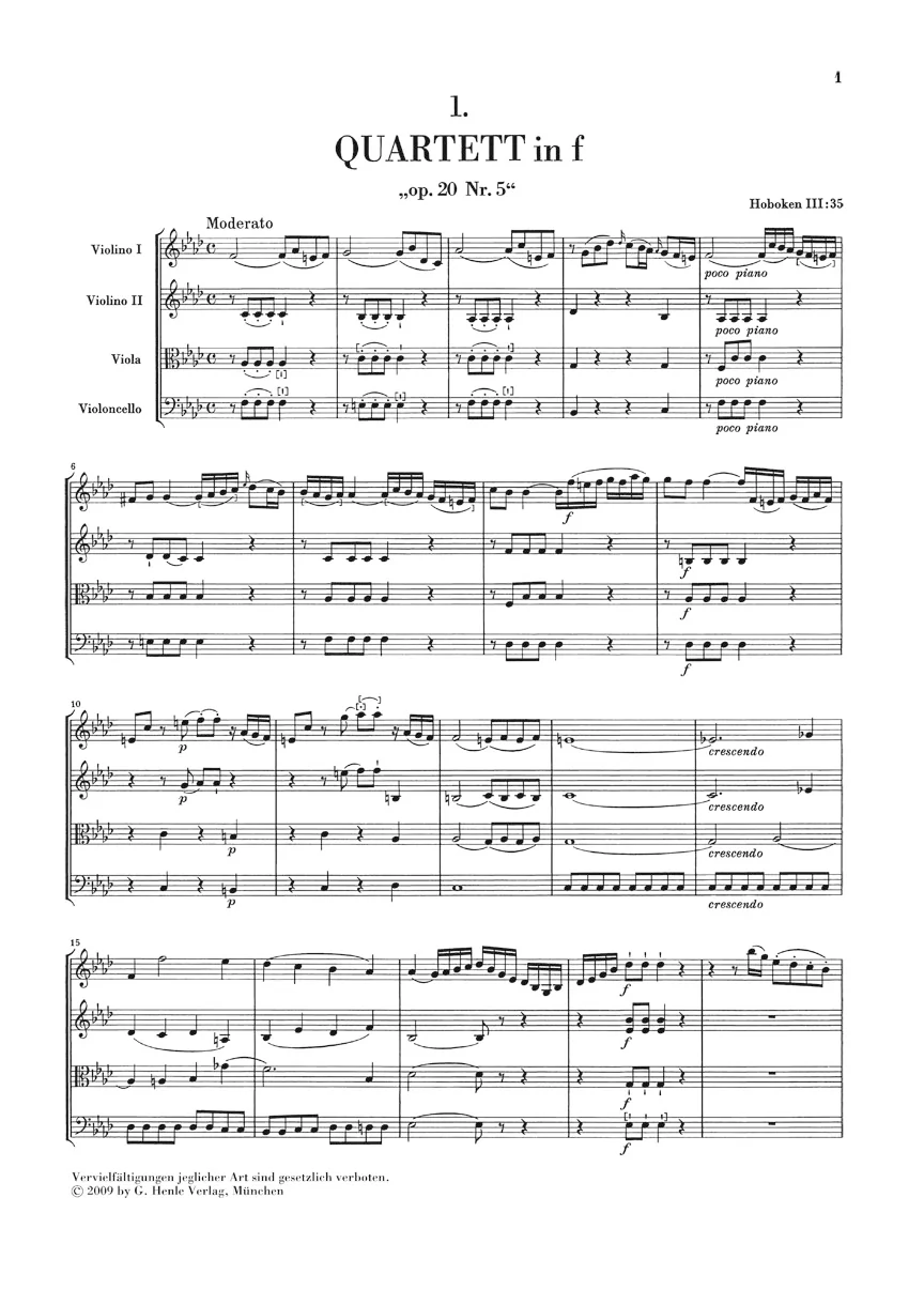 Haydn: String Quartets Book IV, Op. 20 (Study Score) - Image 2