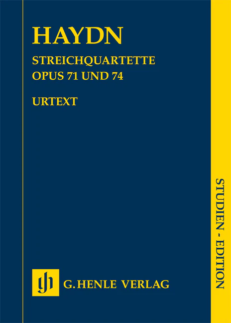 Haydn: String Quartets Book IX, Op. 71 and 74 (Study Score)