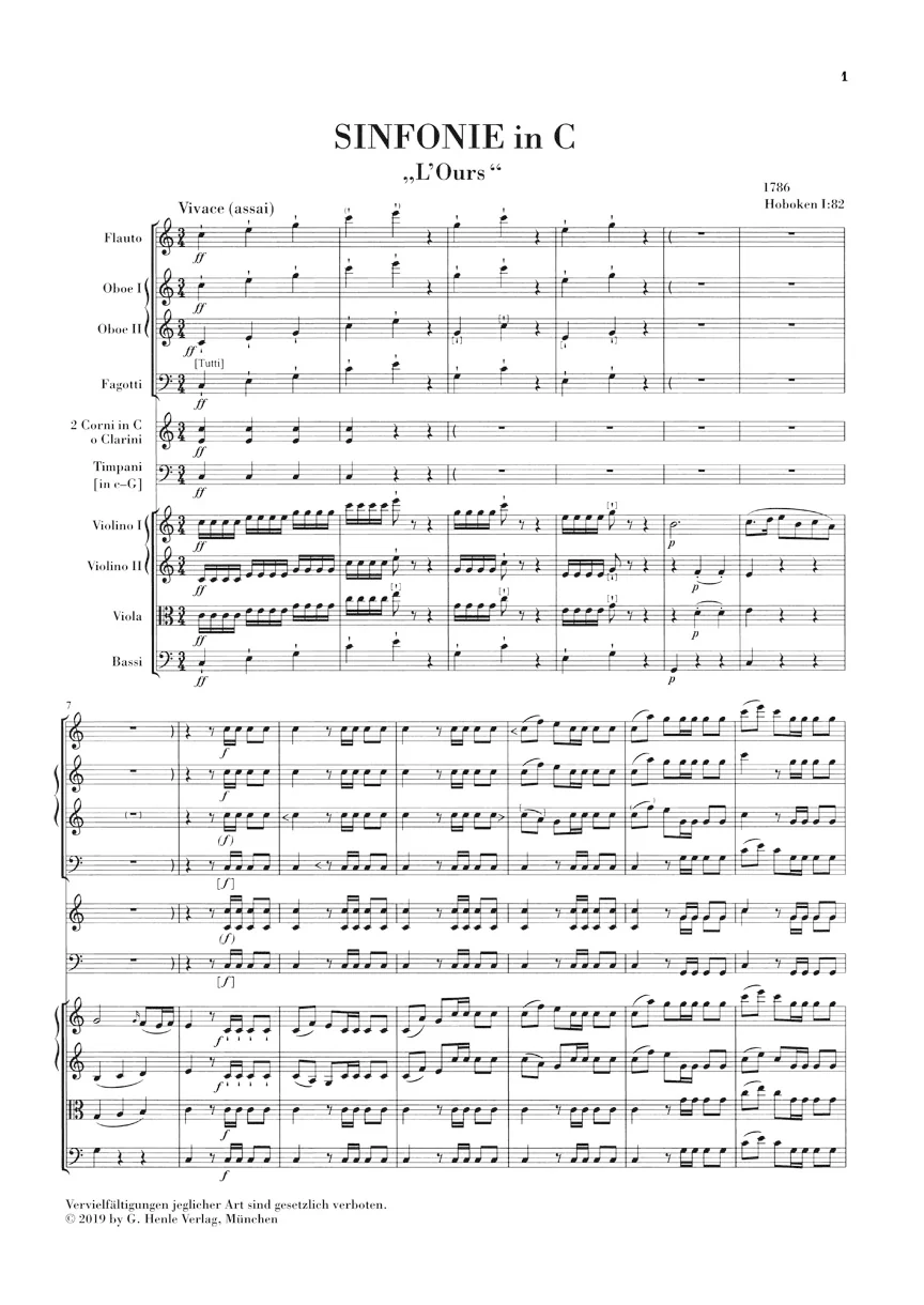 Haydn: Symphonies Hob. I:82-104 (Study Score) - Image 2