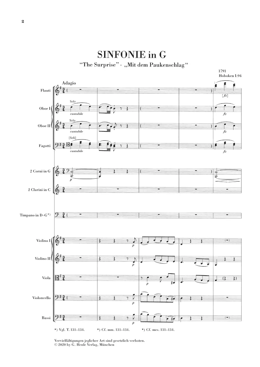 Haydn: Symphony in G major Hob I:94 (Study Score) - Image 2