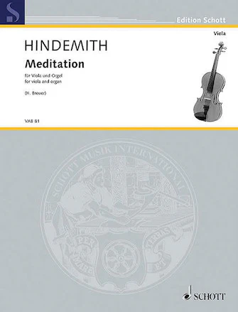 Meditation from Nobilissim Visione arr. for Viola and Organ