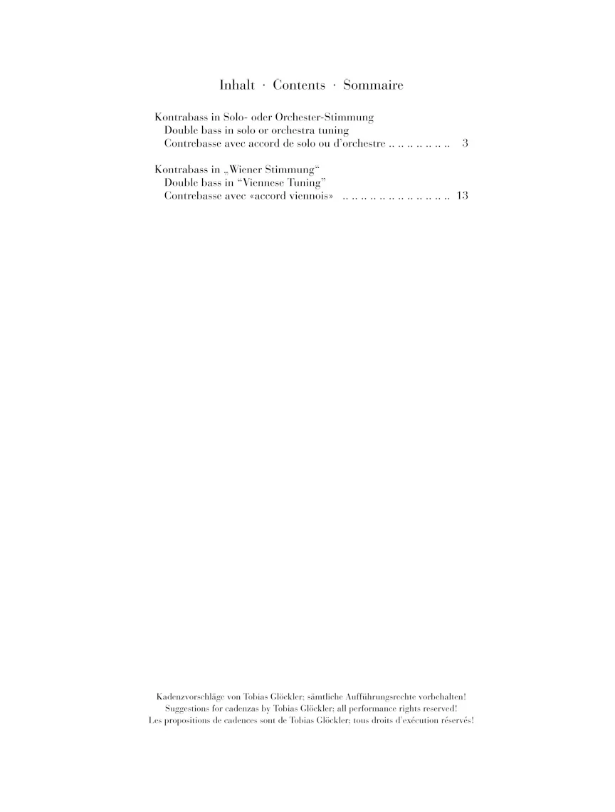Hoffmeister: Concerto "No. 1" for Double Bass and Orchestra (with Violin obbligato) - Image 4