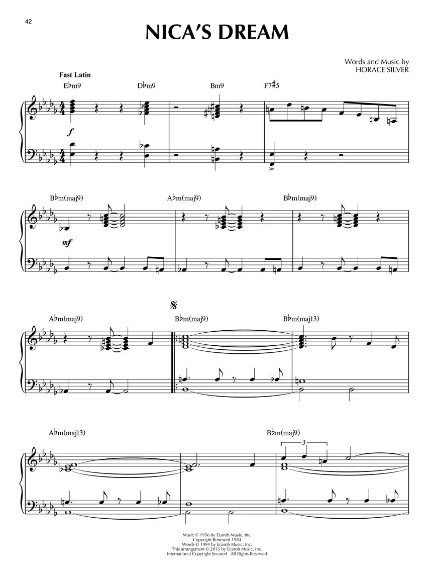 Horace Silver Jazz Piano Solos Series - Image 3
