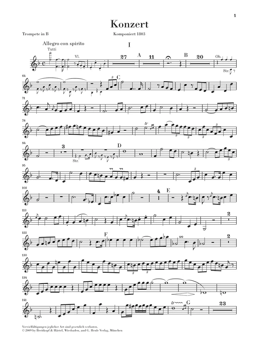 Hummel: Trumpet Concerto in E major - Image 3