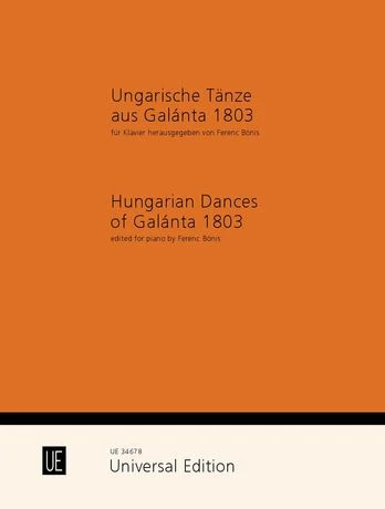Anonymous: Dances from Galánta for piano
