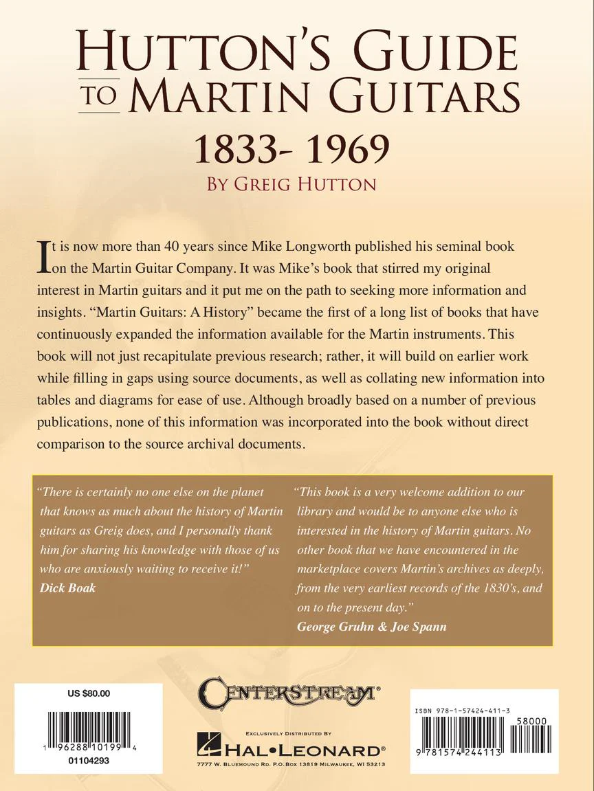 Hutton's Guide to Martin Guitars: 1833-1969 - Image 15