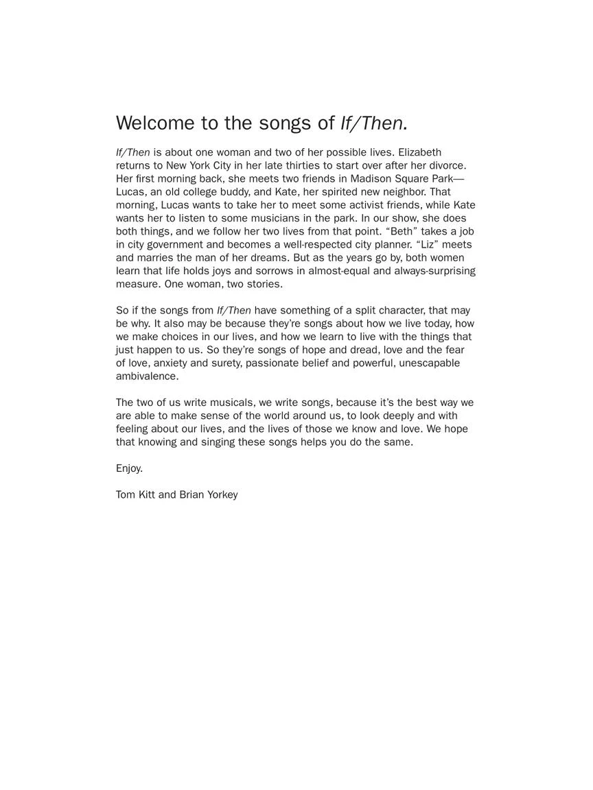 If/Then - Vocal Selections - Image 2