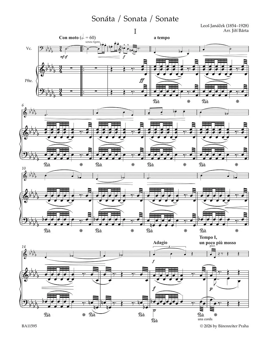 Janáček: Violin Sonata (arr. for cello) - Image 2