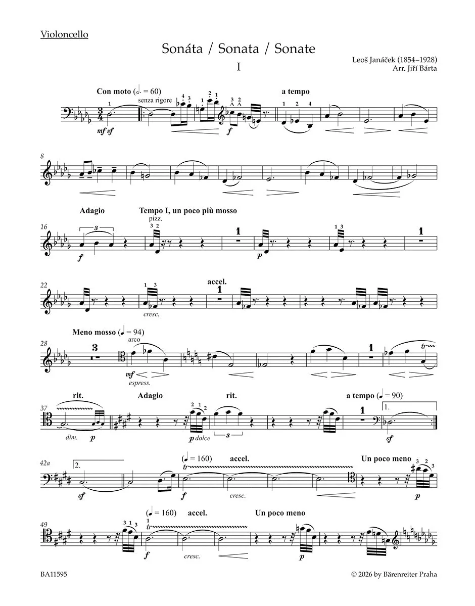 Janáček: Violin Sonata (arr. for cello) - Image 5