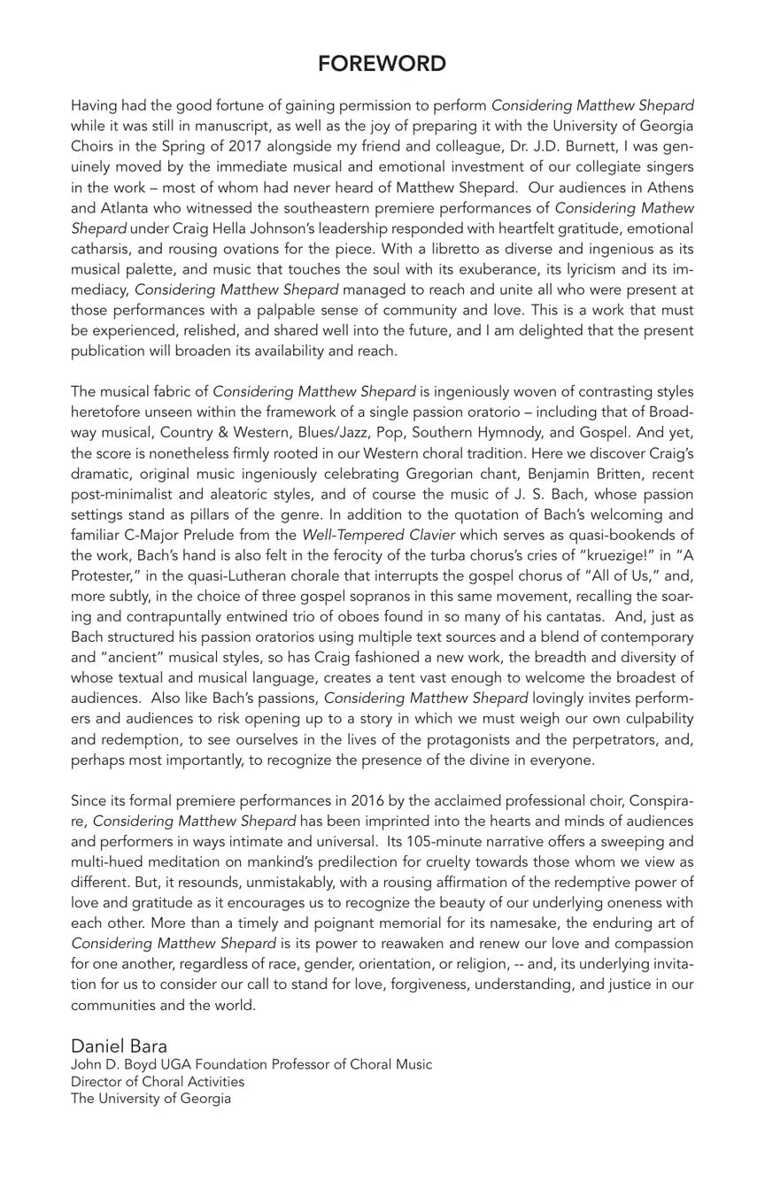 Johnson: Considering Matthew Shepard Vocal Score - Image 3