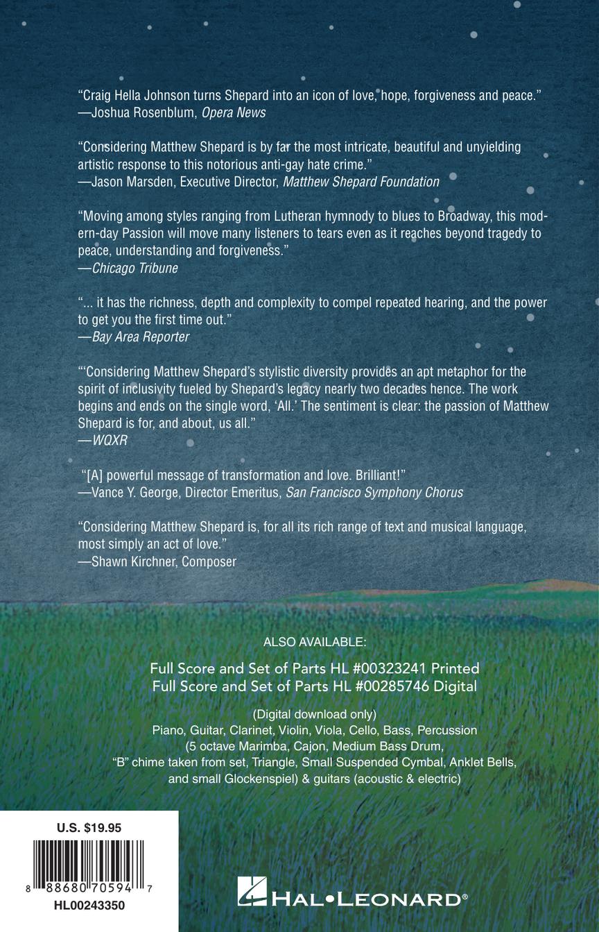 Johnson: Considering Matthew Shepard Vocal Score - Image 7