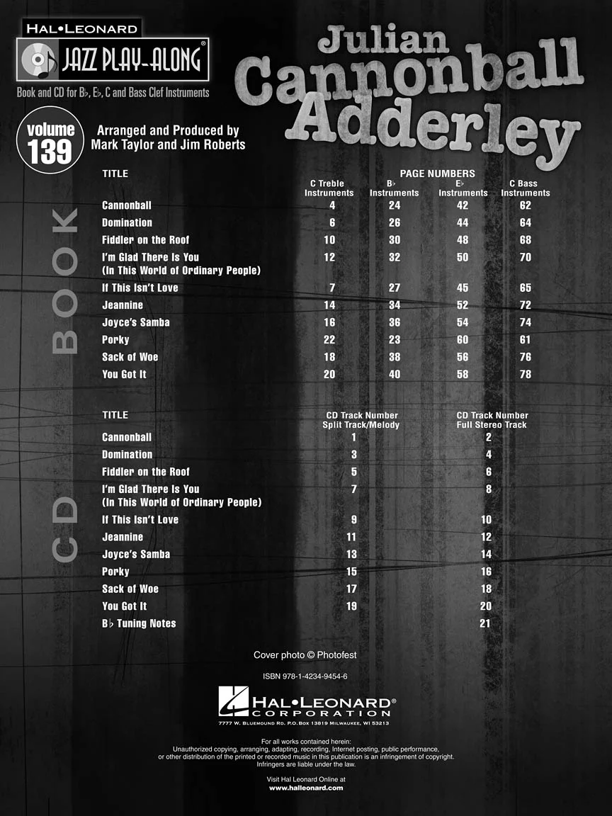 Adderley: Jazz Play-Along, Vol. 139 - Image 3