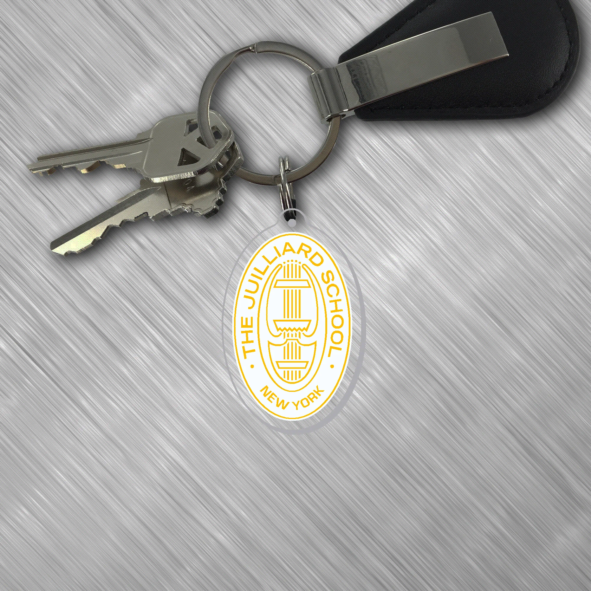 Clearance: Keychain: Juilliard Seal acrylic (yellow)