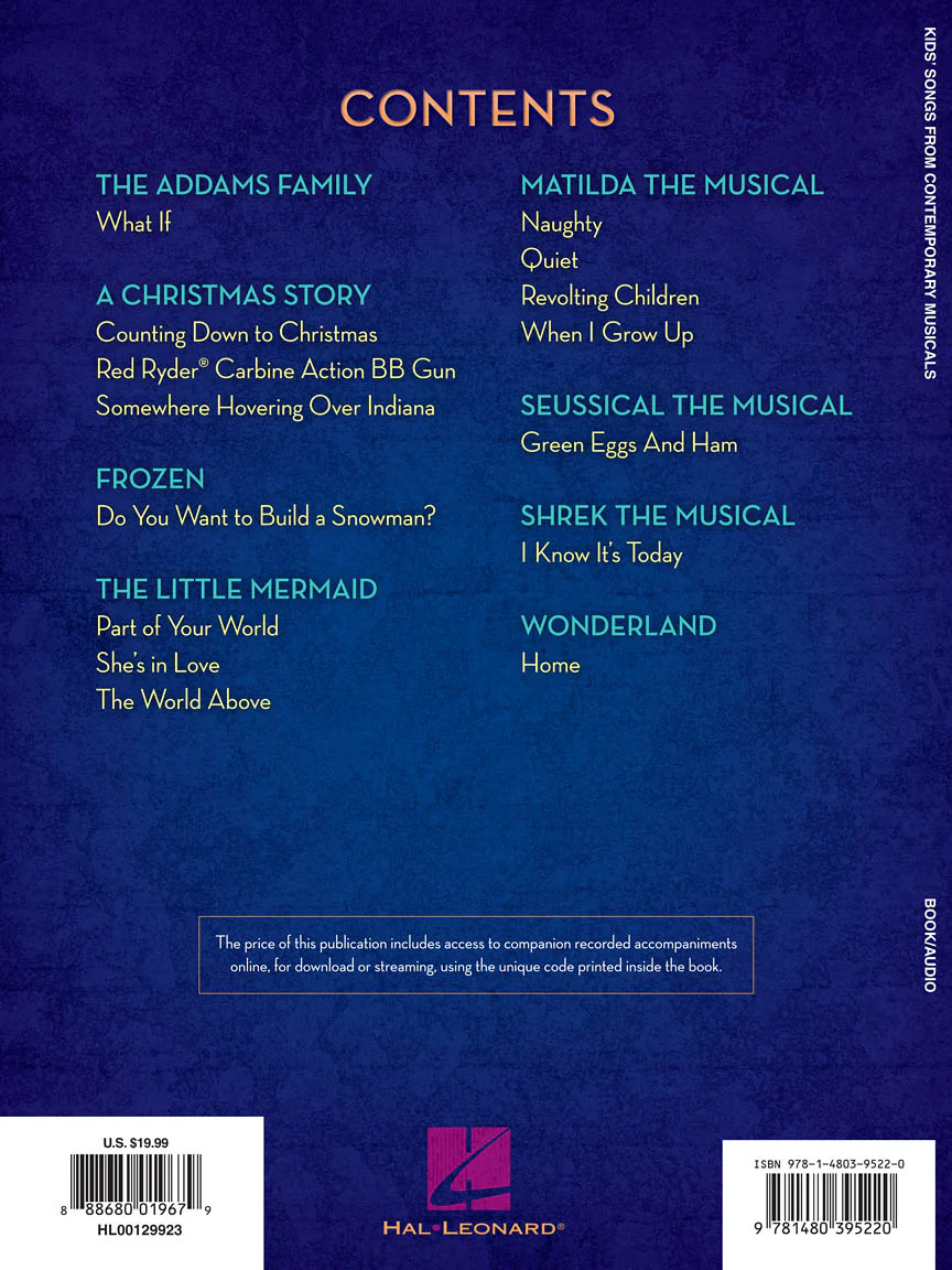 Kids' Songs from Contemporary Musicals - Image 2