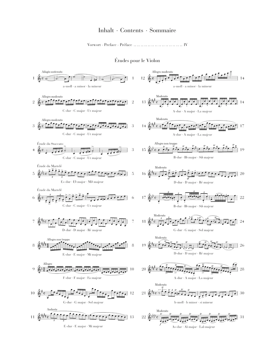 Kreutzer: 42 Etudes for Violin solo - Image 2