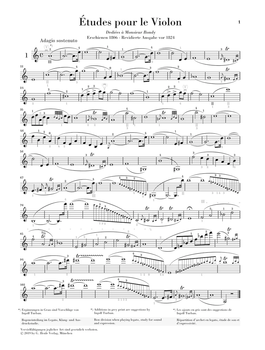 Kreutzer: 42 Etudes for Violin solo - Image 4