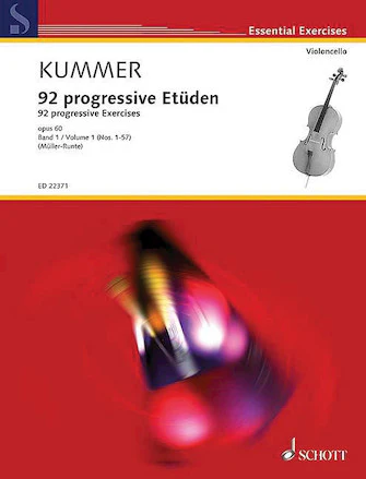 Kummer 92 Progressive Exercises Op. 60