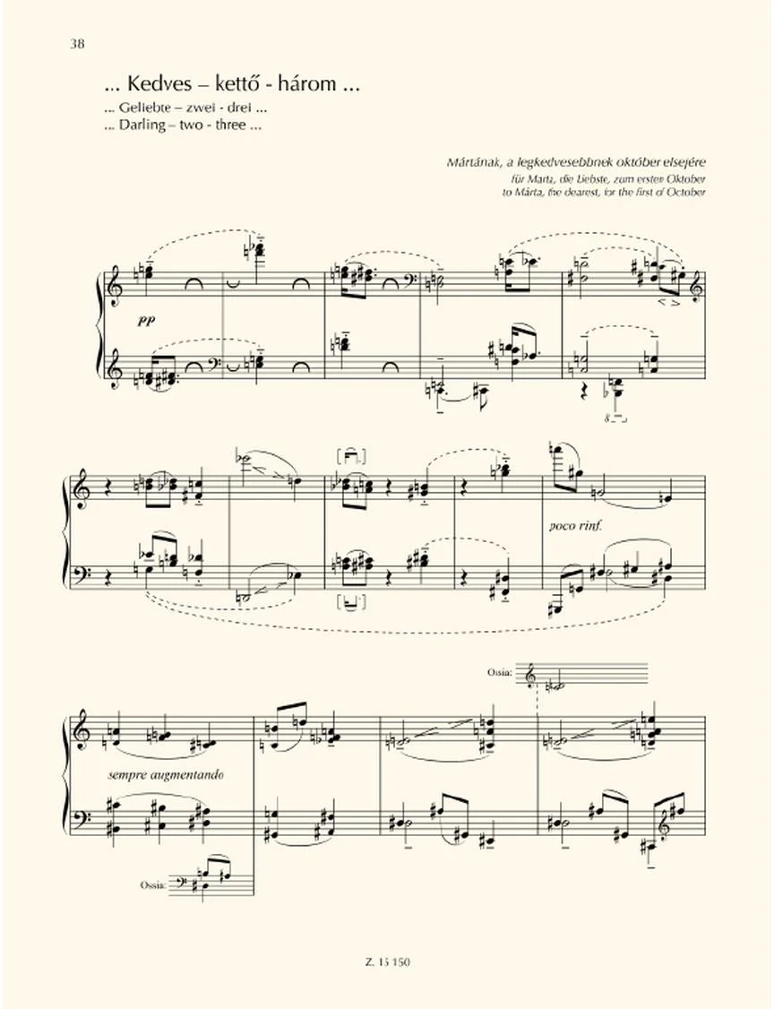 Kurtag Games X Diary Entries, Personal Messages  for Piano Solo - Image 5