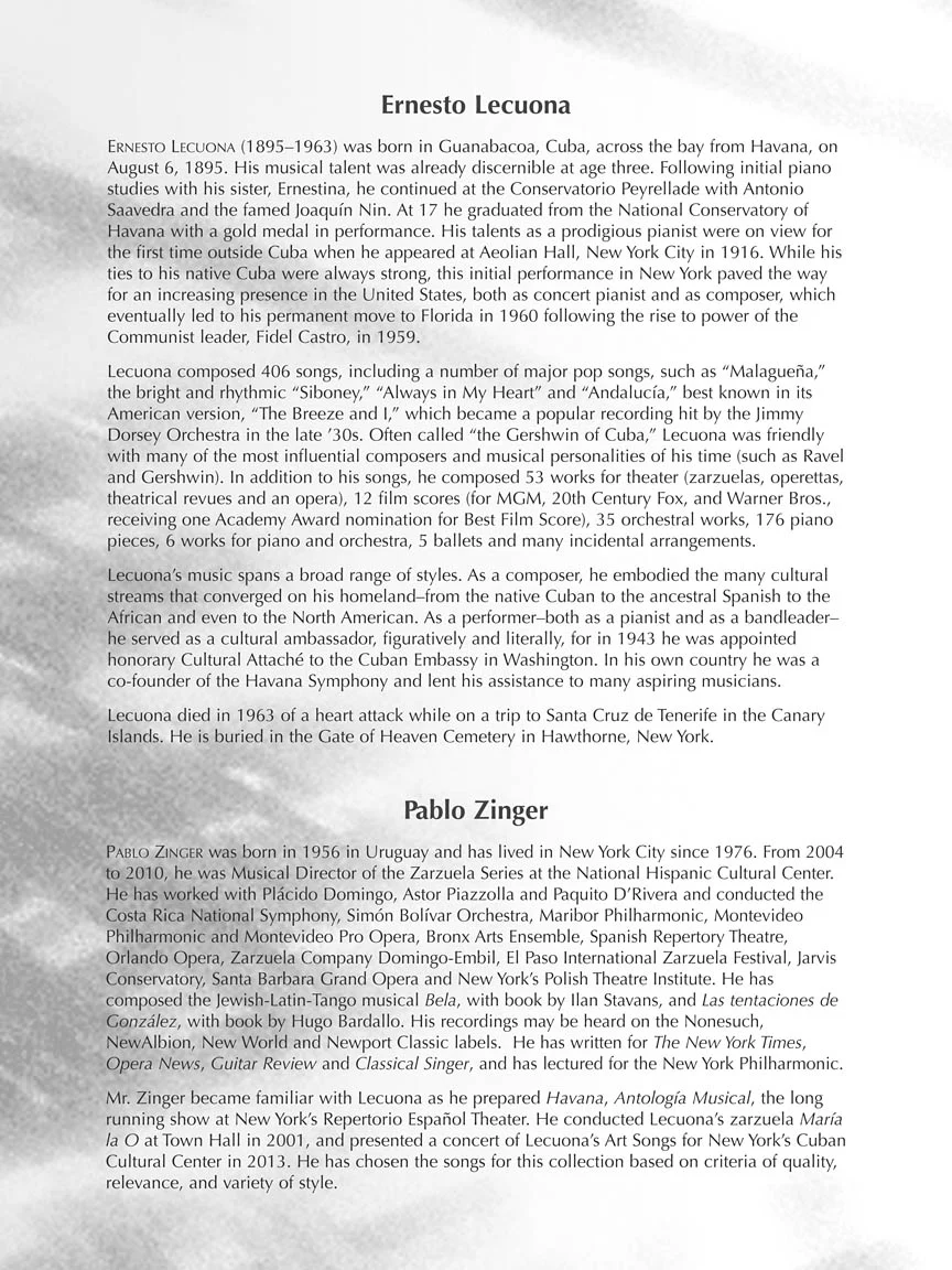 Lecuona, Ernesto - Songs of - Image 4
