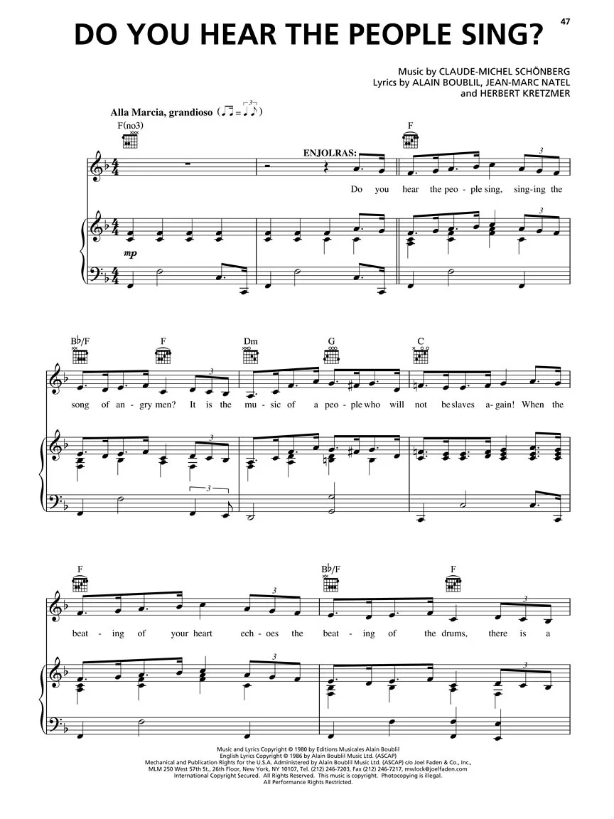 Les Misérables - Piano/Vocal Selections Updated Edition - Image 2