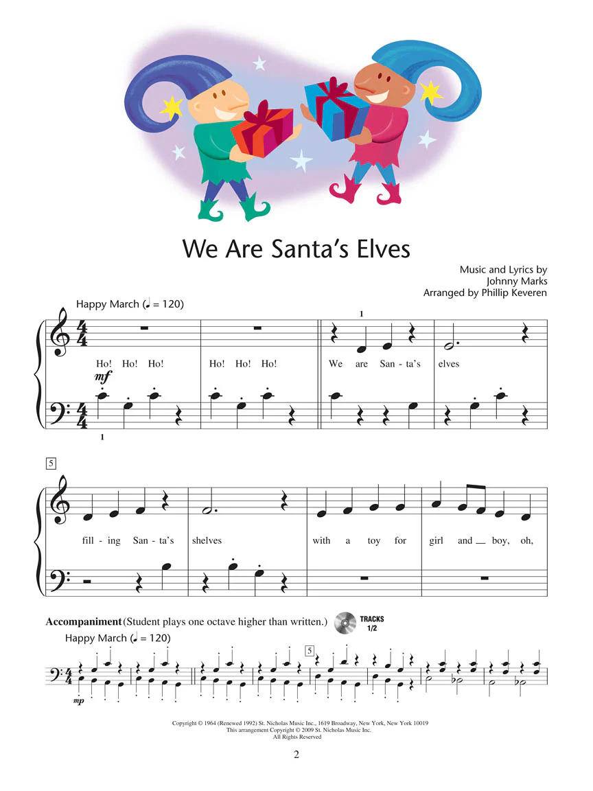 More Christmas Piano Solos - Level 2 - Hal Leonard Student Piano Library - Image 3