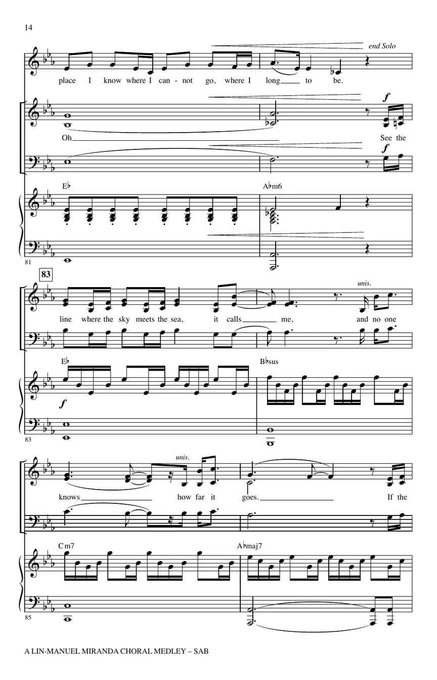 Lin-Manuel Miranda Choral Medley SAB - Image 3