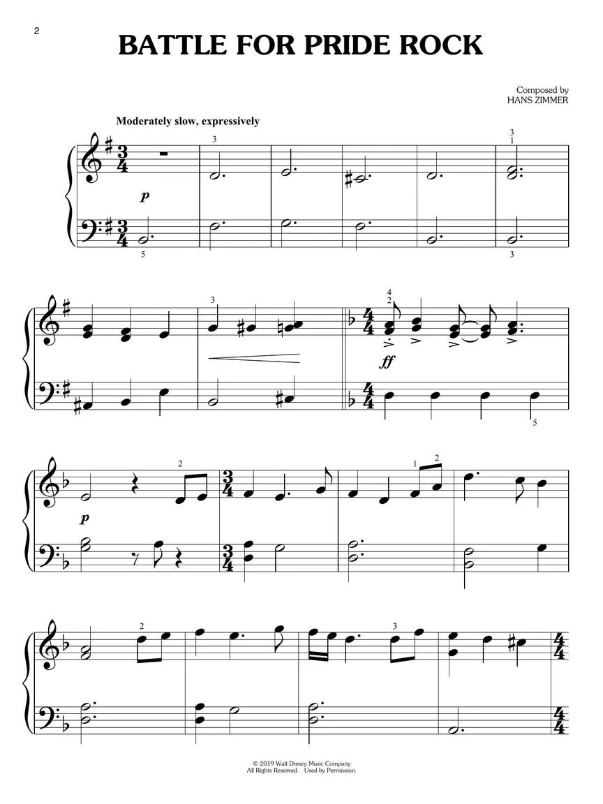 Lion King, The - Big-Note Piano - Image 3