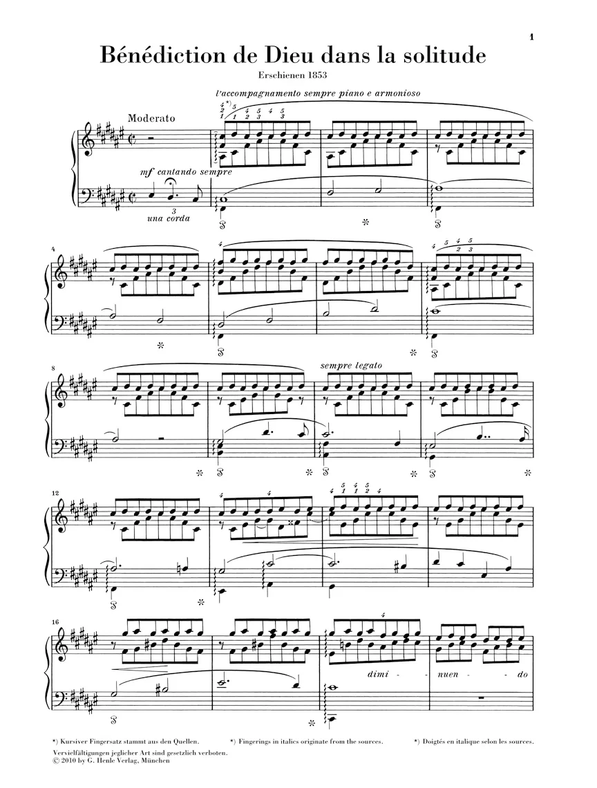Liszt: Bénédiction de Dieu dans la solitude - Image 2