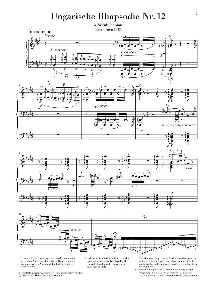 Liszt: Hungarian Rhapsody No. 12 - Image 2
