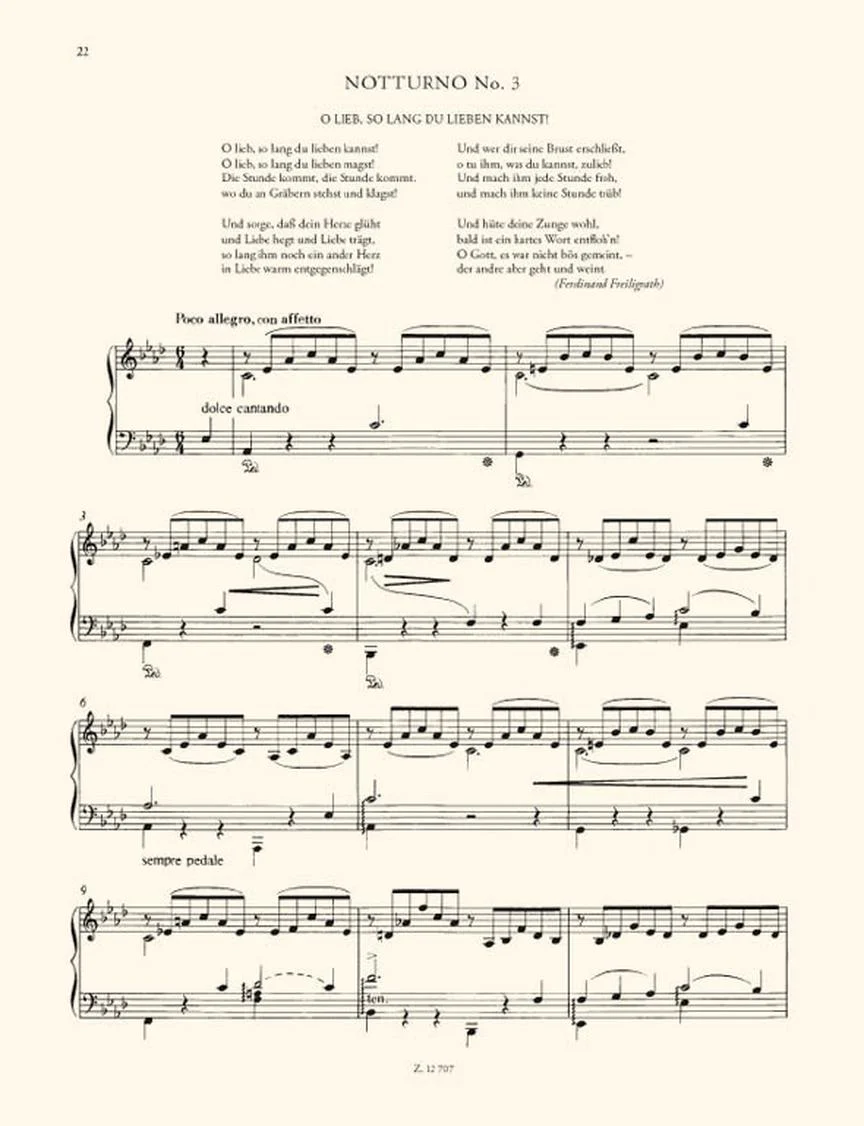 Liszt: Liebestraum (3 Nocturnes) Solo Piano - Image 5