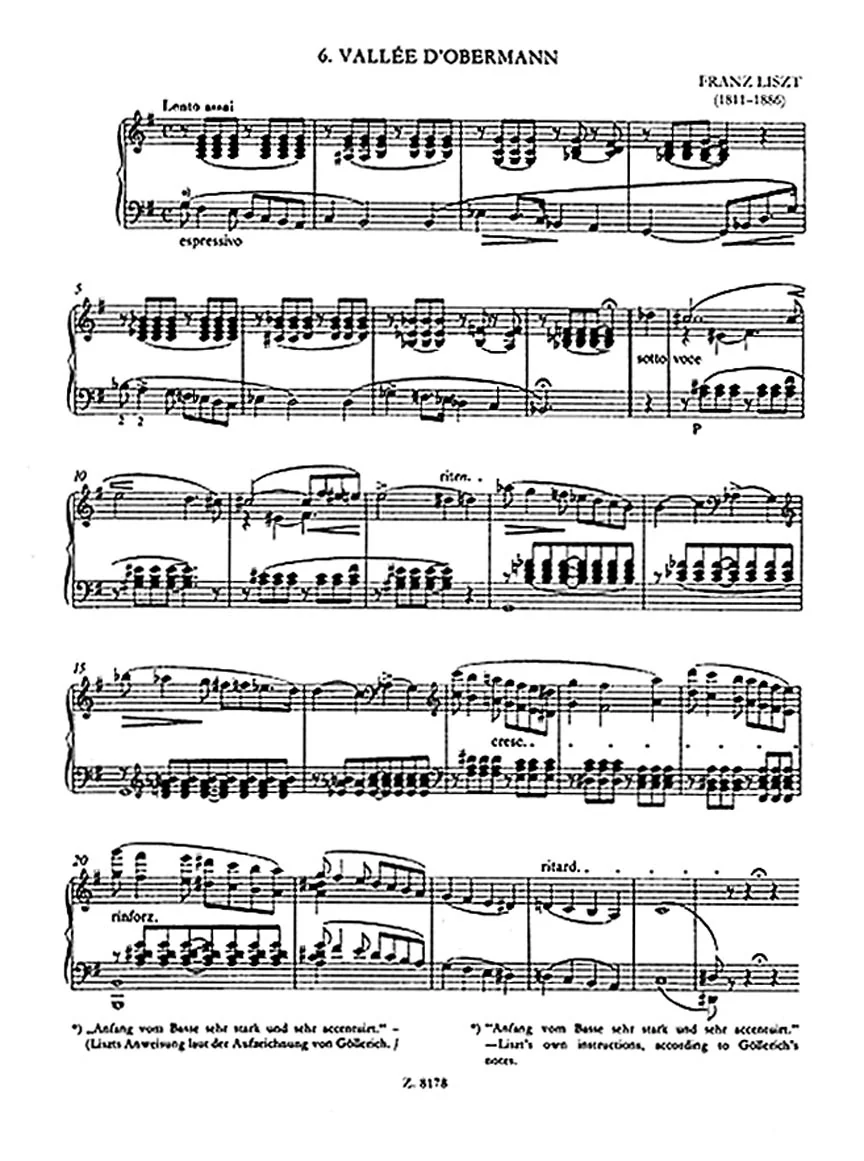Liszt Vallee D'obermann from Années de pèlerinage - Image 2