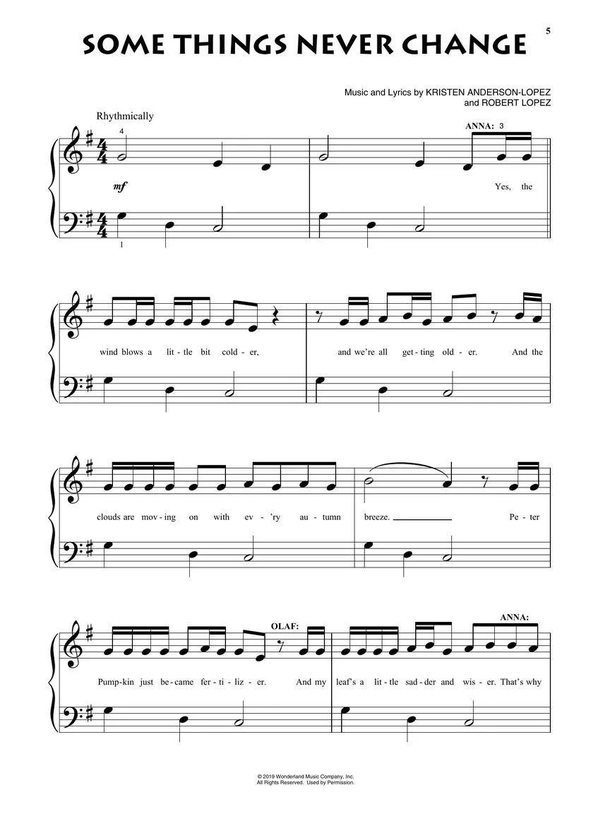 Frozen 2 - Beginning Piano Solo - Image 4