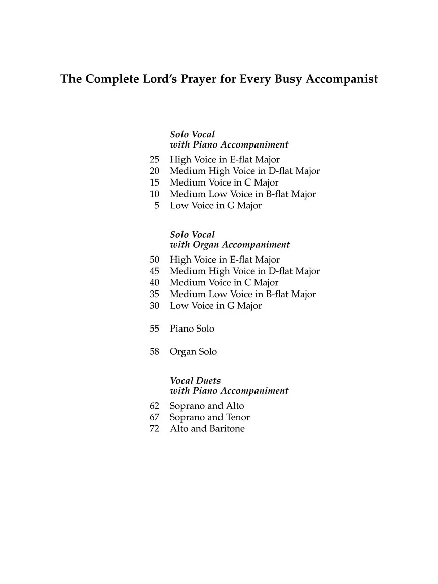 Malotte: Lord's Prayer, All Keys - Image 3