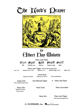 Malotte: The Lord's Prayer for Violin & Piano