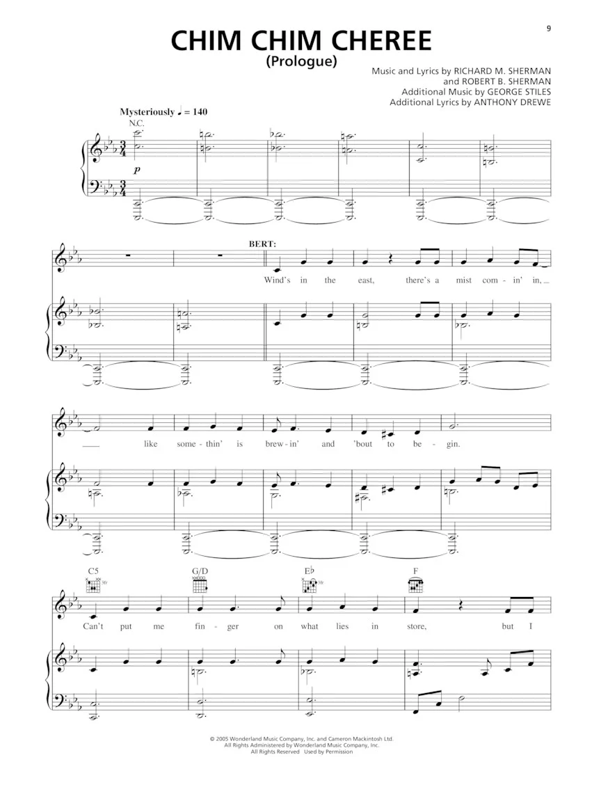 Mary Poppins - Broadway Vocal Selections - Image 3