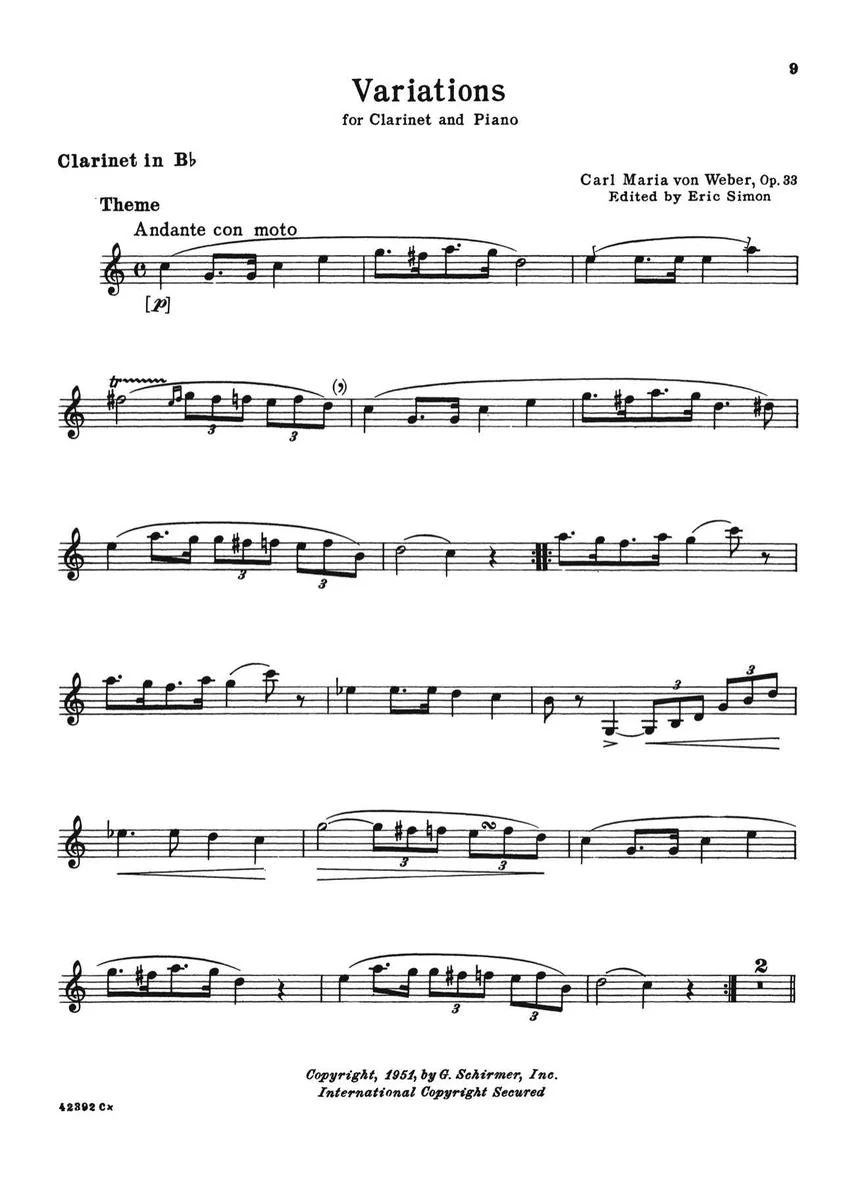 Masterworks for Clarinet and Piano - Image 5