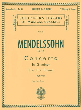 Mendelssohn Piano Concerto No. 1 in G Minor, Op. 25