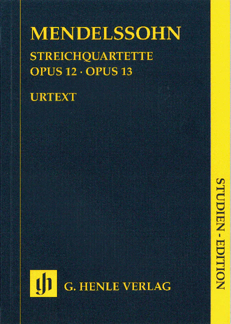 Mendelssohn: String Quartets, Op. 12 and 13 (Study Score)