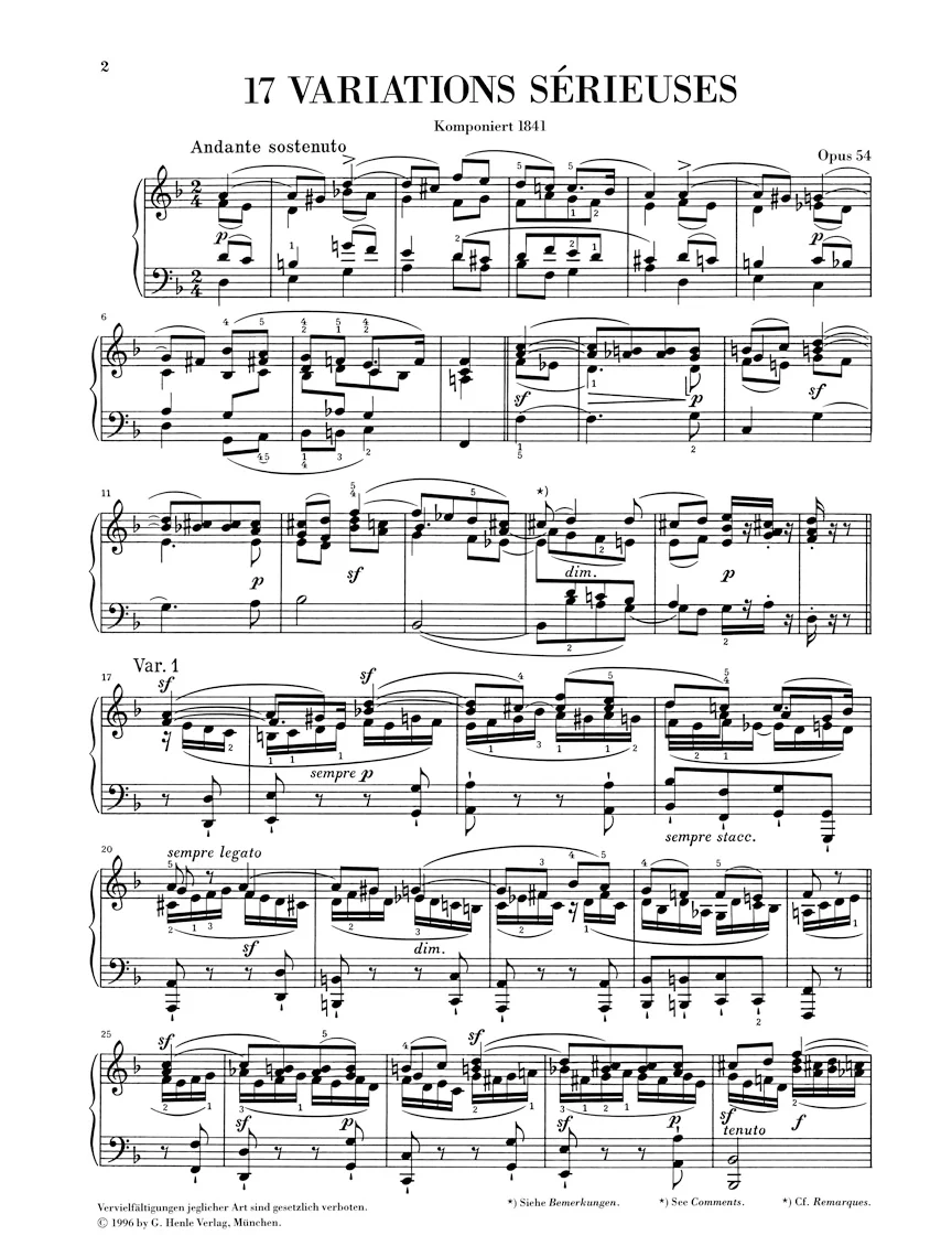 Mendelssohn: Variations sérieuses, Op. 54 - Image 2