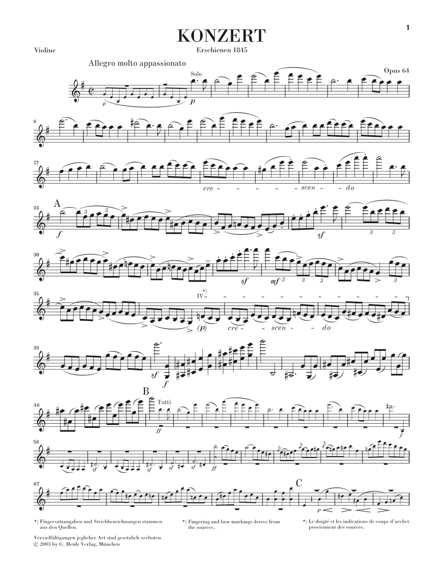 Mendelssohn: Violin Concerto in e minor, Op. 64 - Image 3