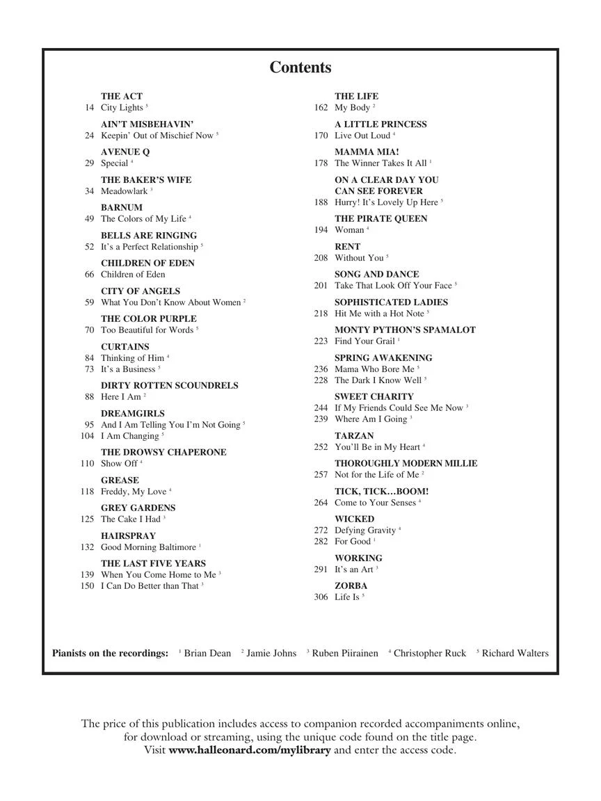 Singer's Musical Theatre Anthology Mezzo-Soprano/Belter Volume 5 - Image 3