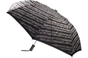 Umbrella: Small Foldable Umbrella with Sheet Music pattern (10") - Image 2