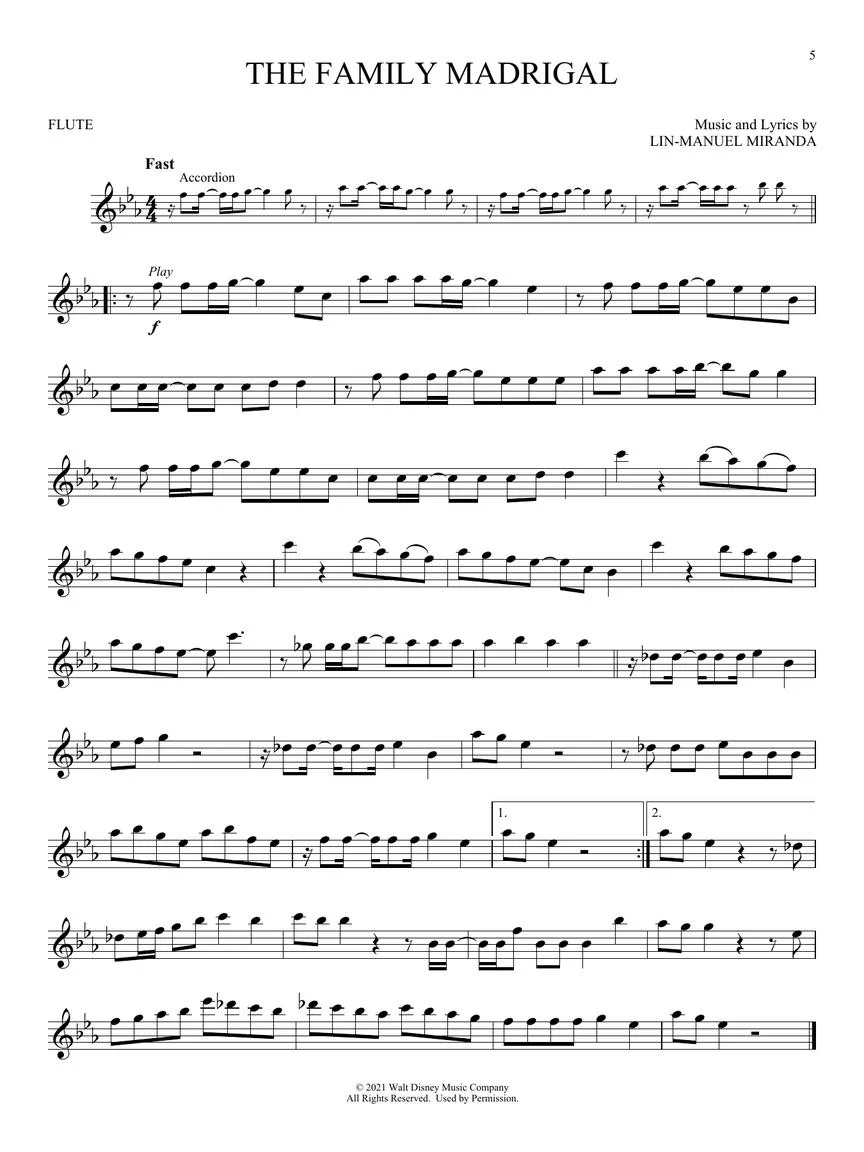 Miranda Encanto for Flute Instrumental Play-Along - Image 3