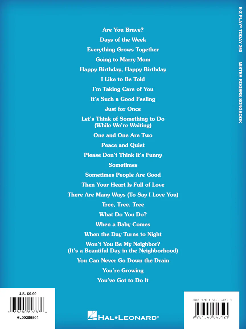 Mister Rogers Songbook - E-Z Play Today Vol. 260 - Image 6