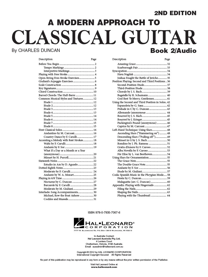 Modern Approach to Classical Guitar - Book 2 - Image 2