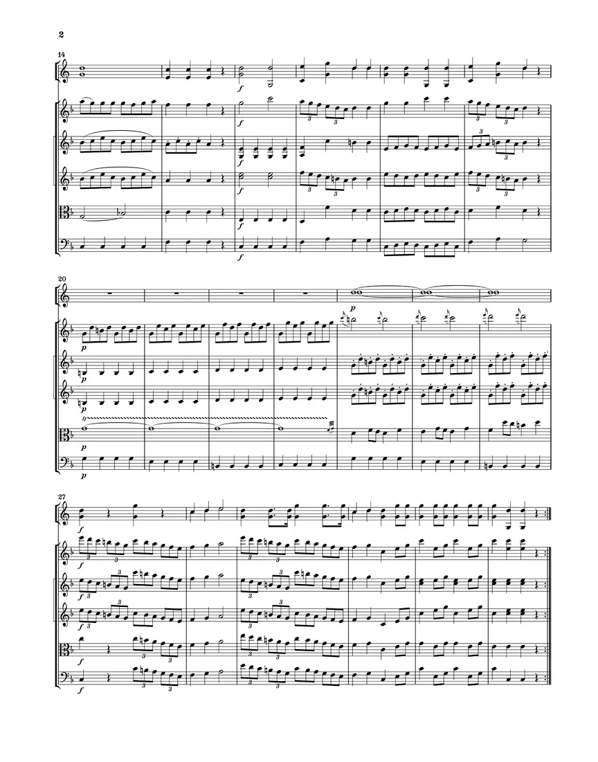 Mozart: A Musical Joke K. 522 for 2 Horns in F and Strings - Image 3