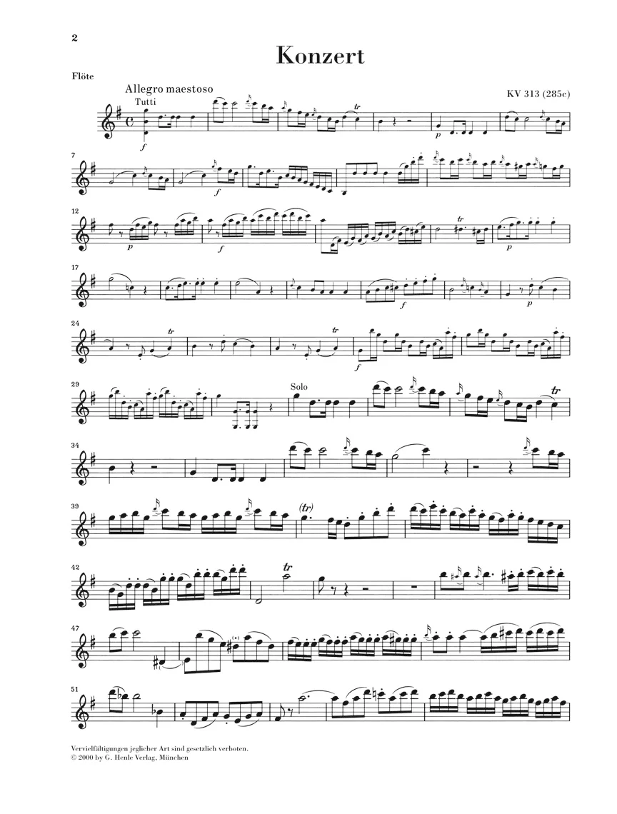Mozart: Flute Concerto No.1 in G major K. 313 - Image 3