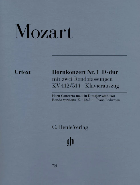 Mozart: Horn Concerto No. 1 in D major with two Rondo versions K. 412/514