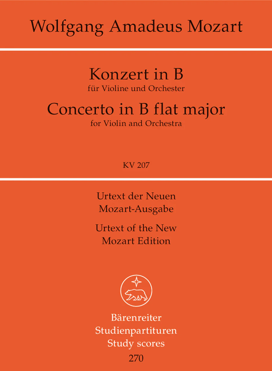 Mozart Violin Concert No. 1 K 207